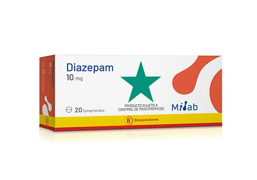 Diazepam 10mg X 20 comprimidos "Ley Cenabast" (Venta solo en sucursal) MITLAB